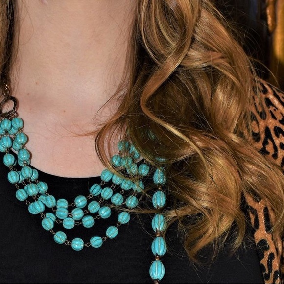 West & Co. Turquoise Necklace & Earrings - Picture 1 of 4
